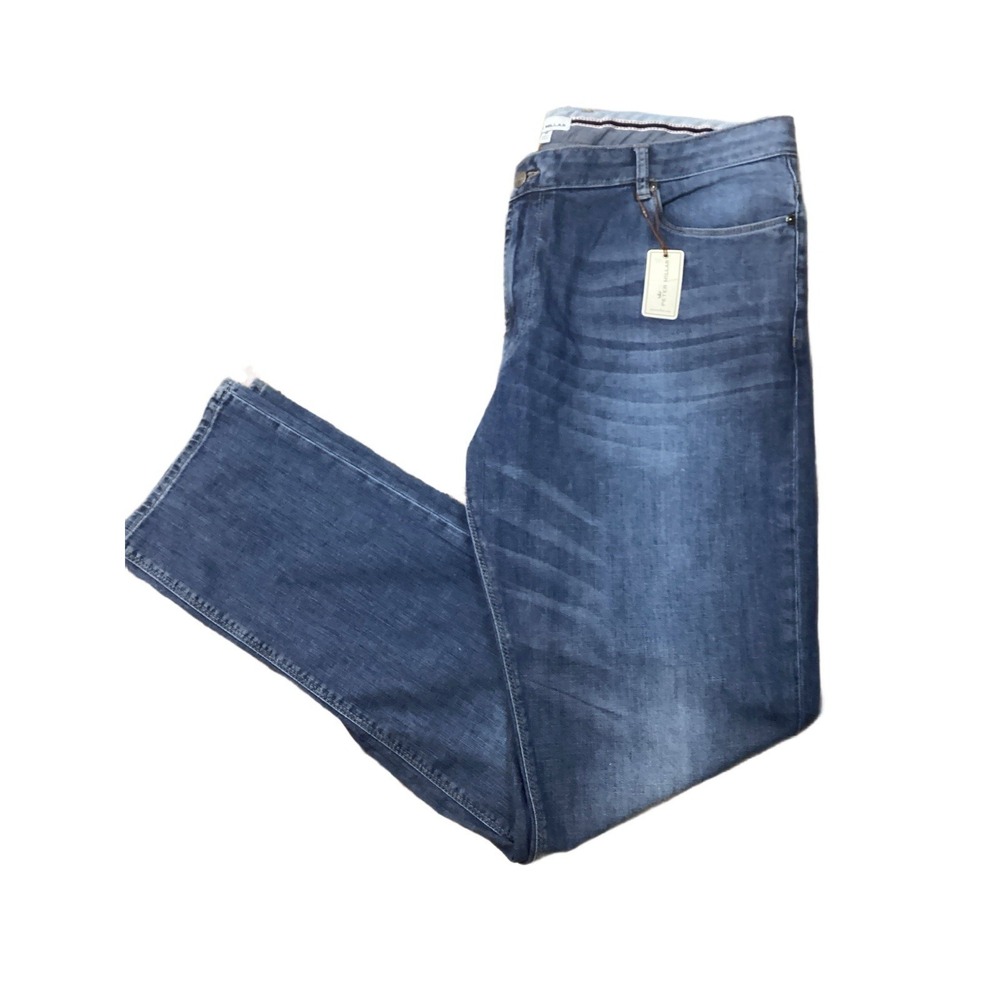 NEW!!! PETER MILLAR Crown Pilot Mill Denim Sz 40x34 Cotton Blend Stretch Jeans